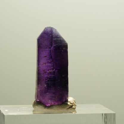 Seltene Skelett Phantom Amethyst Spitze Brandberg, Namibia 21*11*9mm #14298