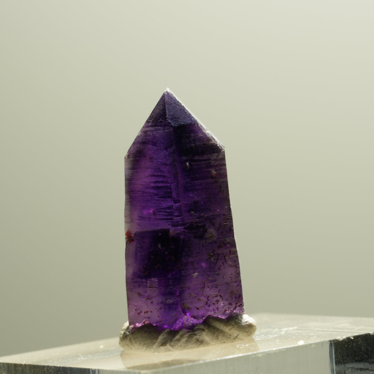 Seltene Skelett Phantom Amethyst Spitze Brandberg, Namibia 21*11*9mm #14298