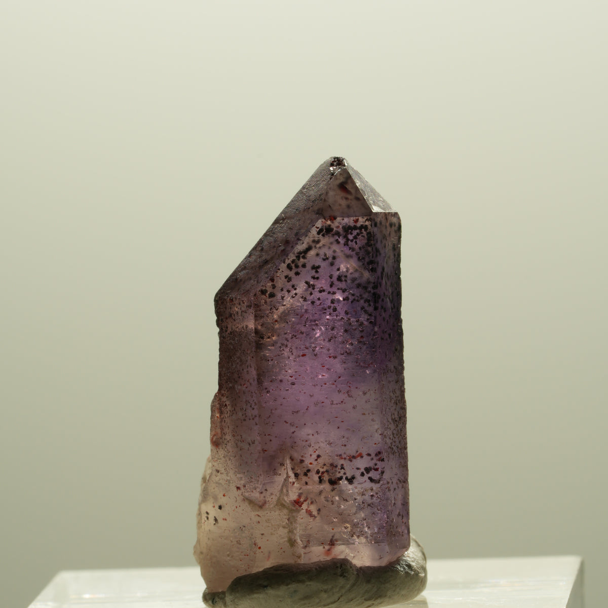 Seltene Skelett Phantom Amethyst mit Hämatit Brandberg, Namibia 24*12*9mm #14299