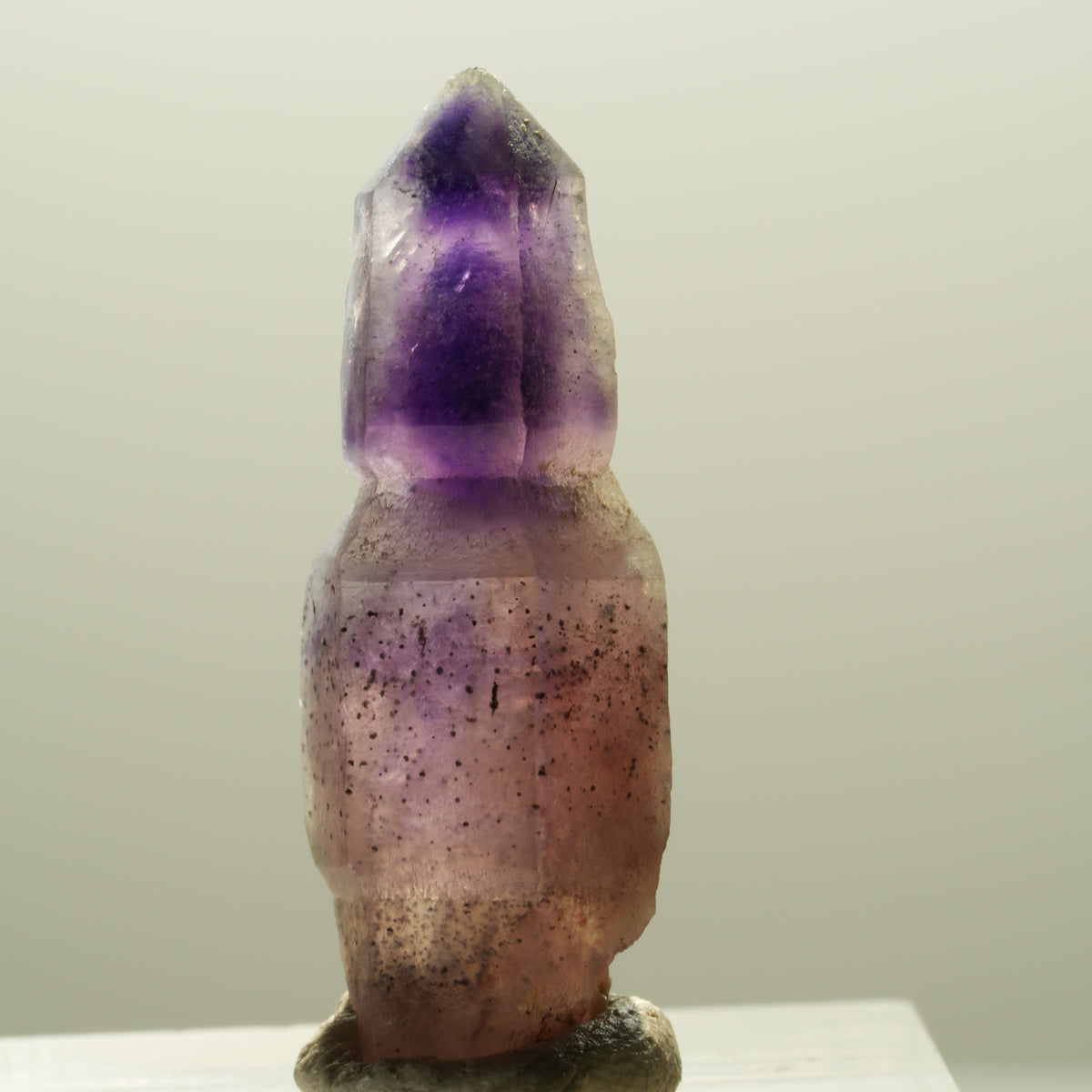 Seltene Phantom Amethyst Skelett Zepter Spitze Brandberg, Namibia 31*10*10mm #14300