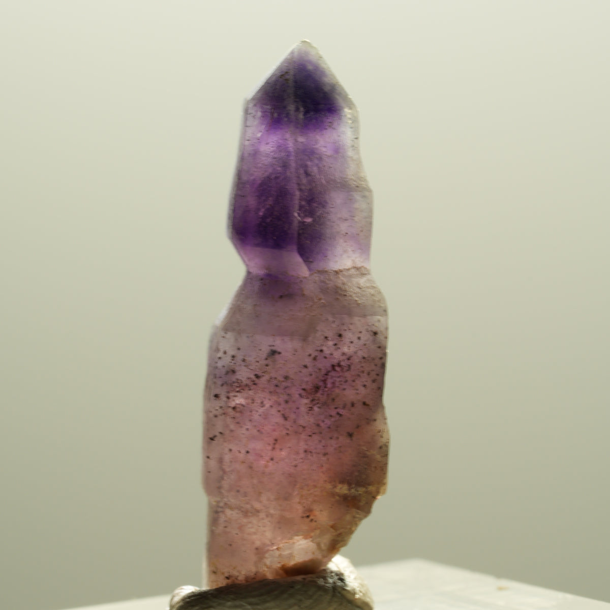 Seltene Phantom Amethyst Skelett Zepter Spitze Brandberg, Namibia 31*10*10mm #14300