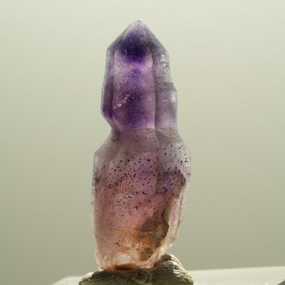 Seltene Phantom Amethyst Skelett Zepter Spitze Brandberg, Namibia 31*10*10mm #14300