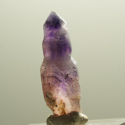 Seltene Phantom Amethyst Skelett Zepter Spitze Brandberg, Namibia 31*10*10mm #14300