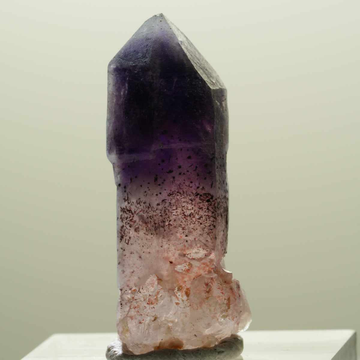 Seltene Phantom Amethyst Skelett Zepter Spitze Brandberg, Namibia 32*11*11mm #14301