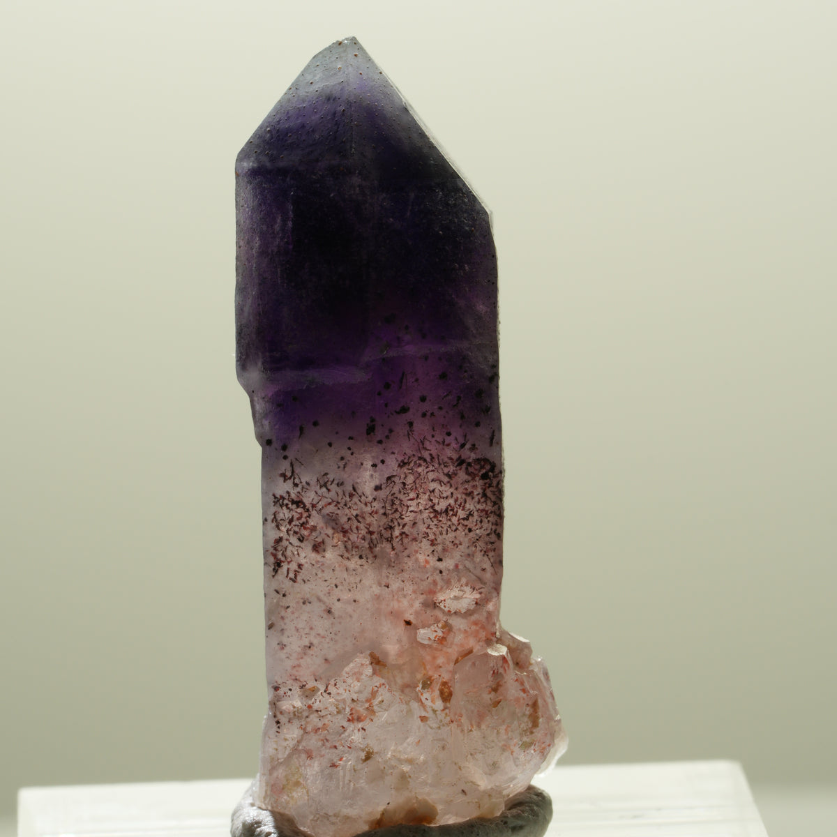 Seltene Phantom Amethyst Skelett Zepter Spitze Brandberg, Namibia 32*11*11mm #14301