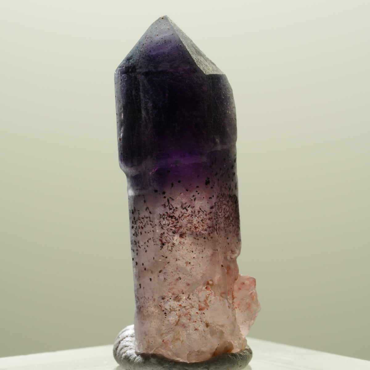 Seltene Phantom Amethyst Skelett Zepter Spitze Brandberg, Namibia 32*11*11mm #14301