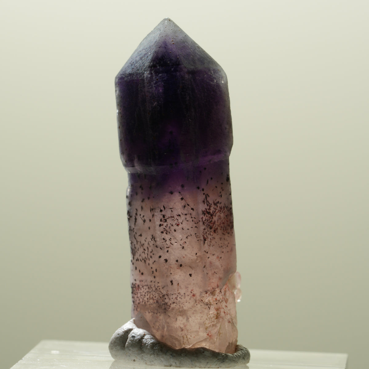 Seltene Phantom Amethyst Skelett Zepter Spitze Brandberg, Namibia 32*11*11mm #14301