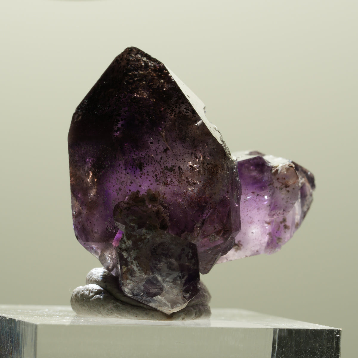 Seltene Phantom Amethyst Skelett Zepter Stufe Brandberg, Namibia 27*25*20mm #14302