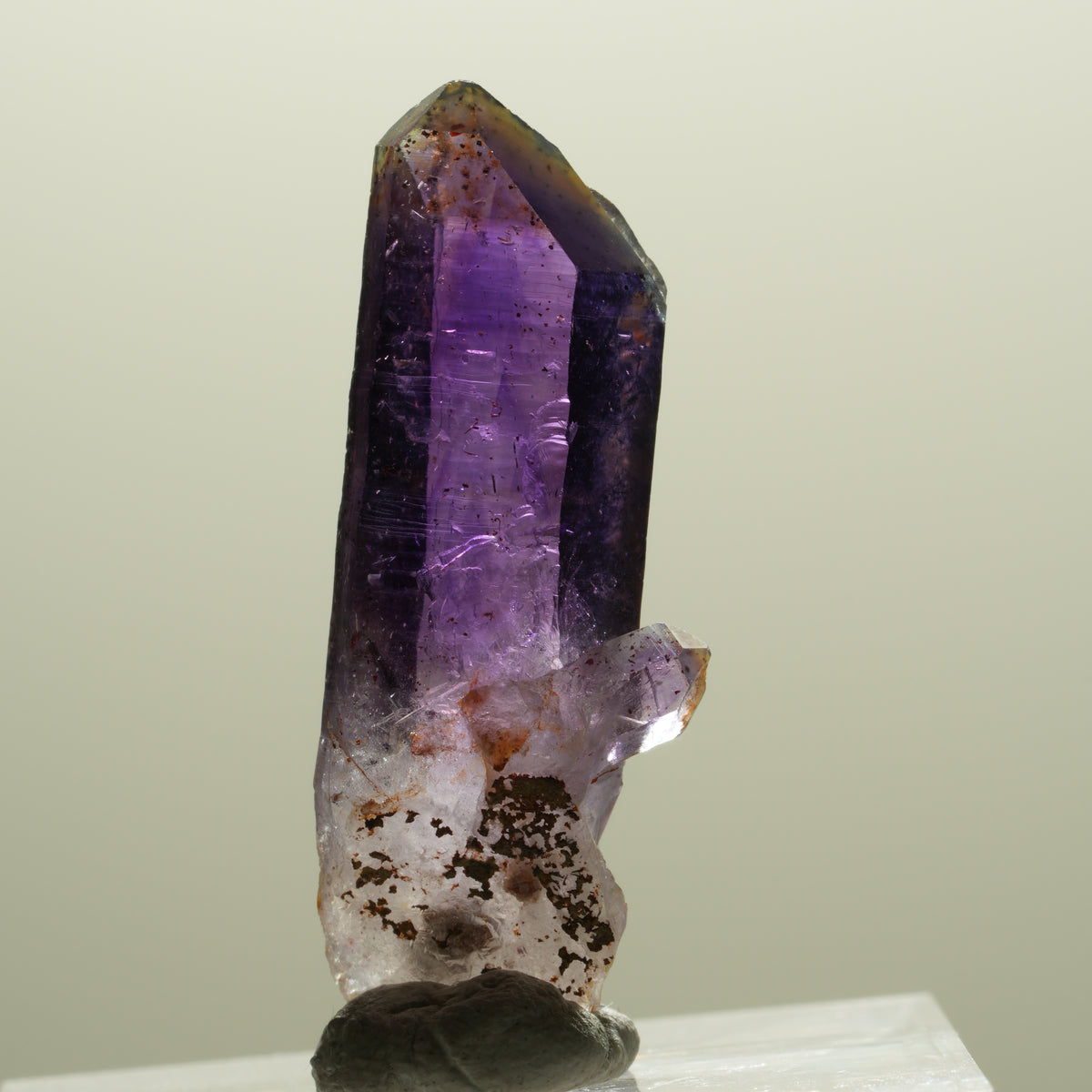 Seltene Skelett Phantom Amethyst Spitze Brandberg, Namibia 31*11*6mm #14303