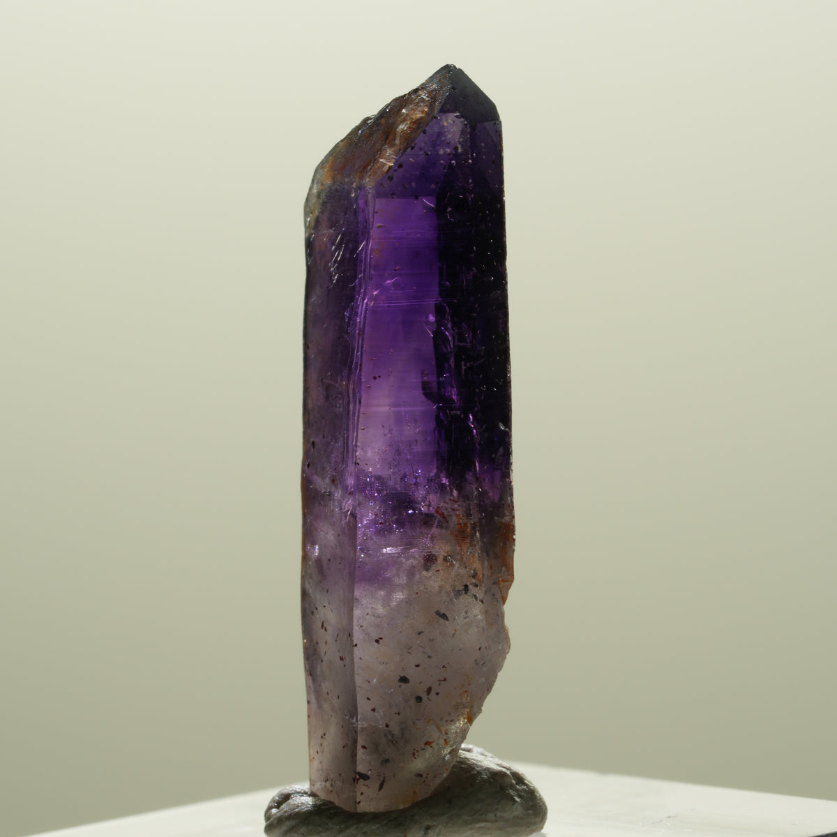 Seltene Skelett Phantom Amethyst Spitze Brandberg, Namibia 31*11*6mm #14303