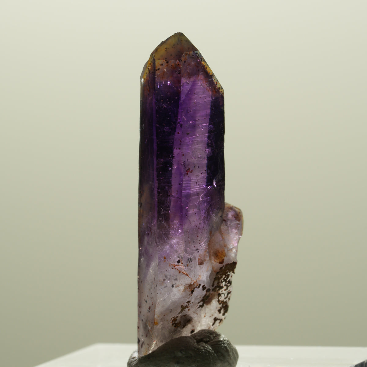 Seltene Skelett Phantom Amethyst Spitze Brandberg, Namibia 31*11*6mm #14303
