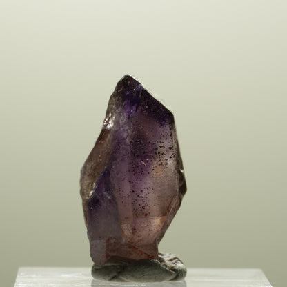 Seltene Phantom Amethyst Zepter mit Eisen Spitze Brandberg, Namibia 23*14*12mm #14304
