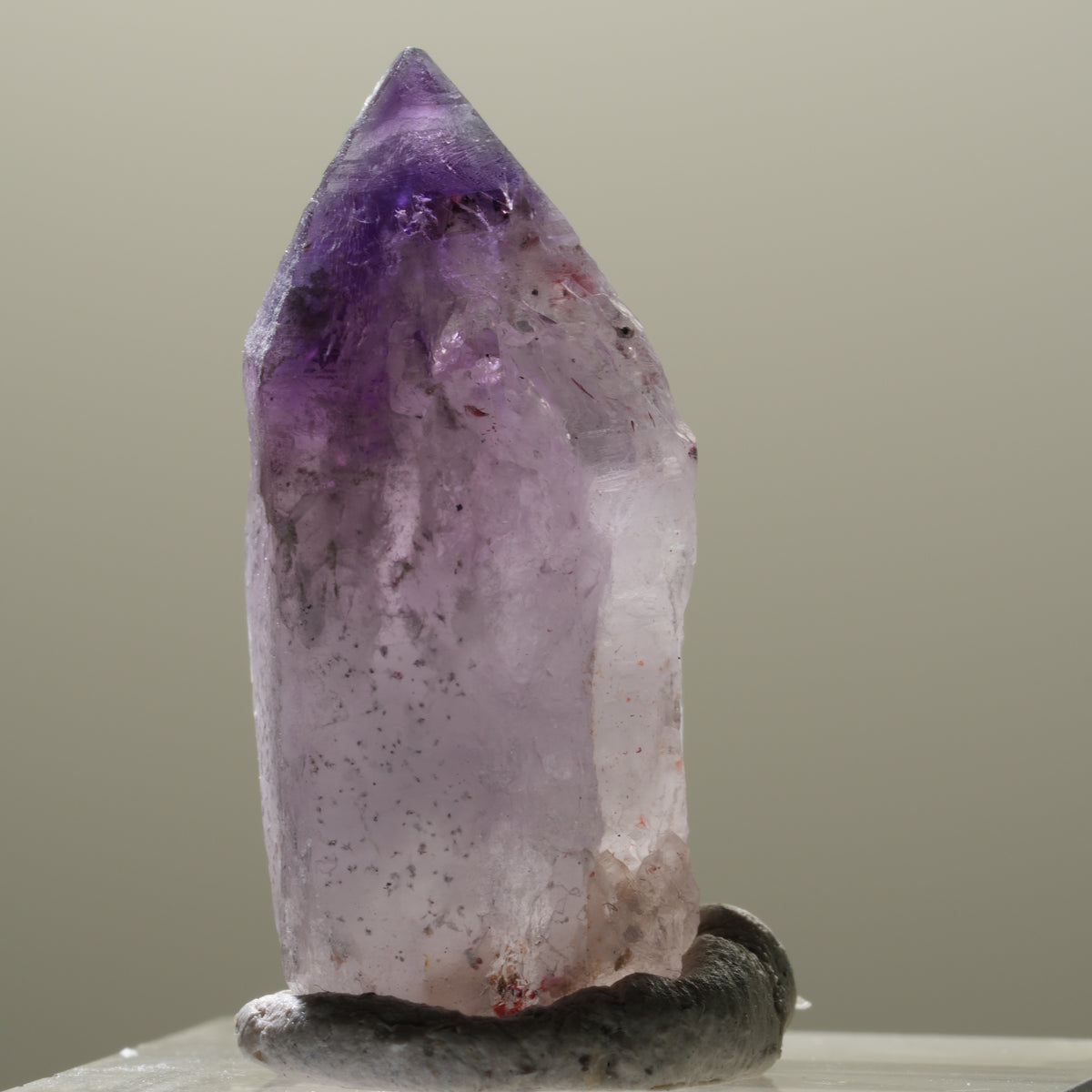 Seltene Skelett Phantom Amethyst Spitze Brandberg, Namibia 29*15*12mm #14308