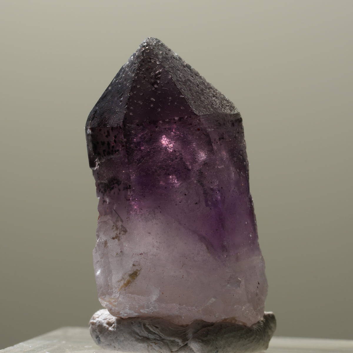 Seltene Phantom Amethyst Skelett Zepter Spitze Brandberg, Namibia 29*20*15mm #14309