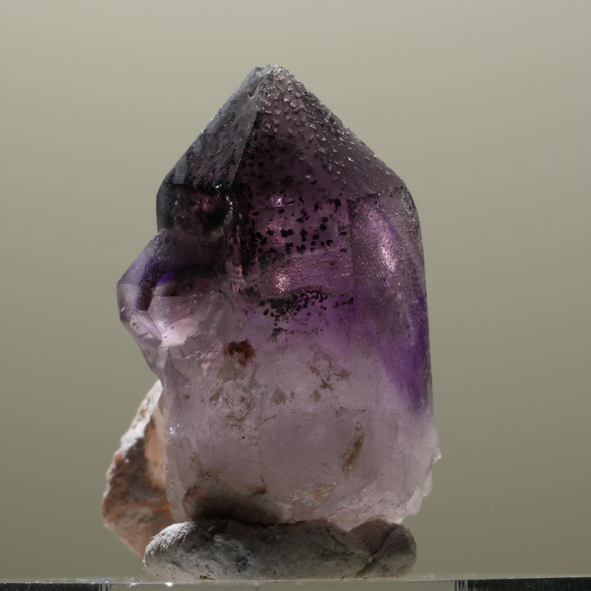 Seltene Phantom Amethyst Skelett Zepter Spitze Brandberg, Namibia 29*20*15mm #14309