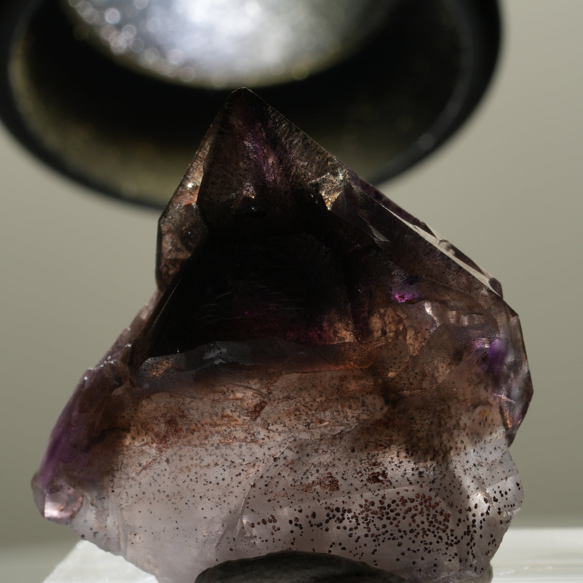 Seltene Phantom Amethyst Skelett Zepter Spitze Brandberg, Namibia 26*25*15mm #14310