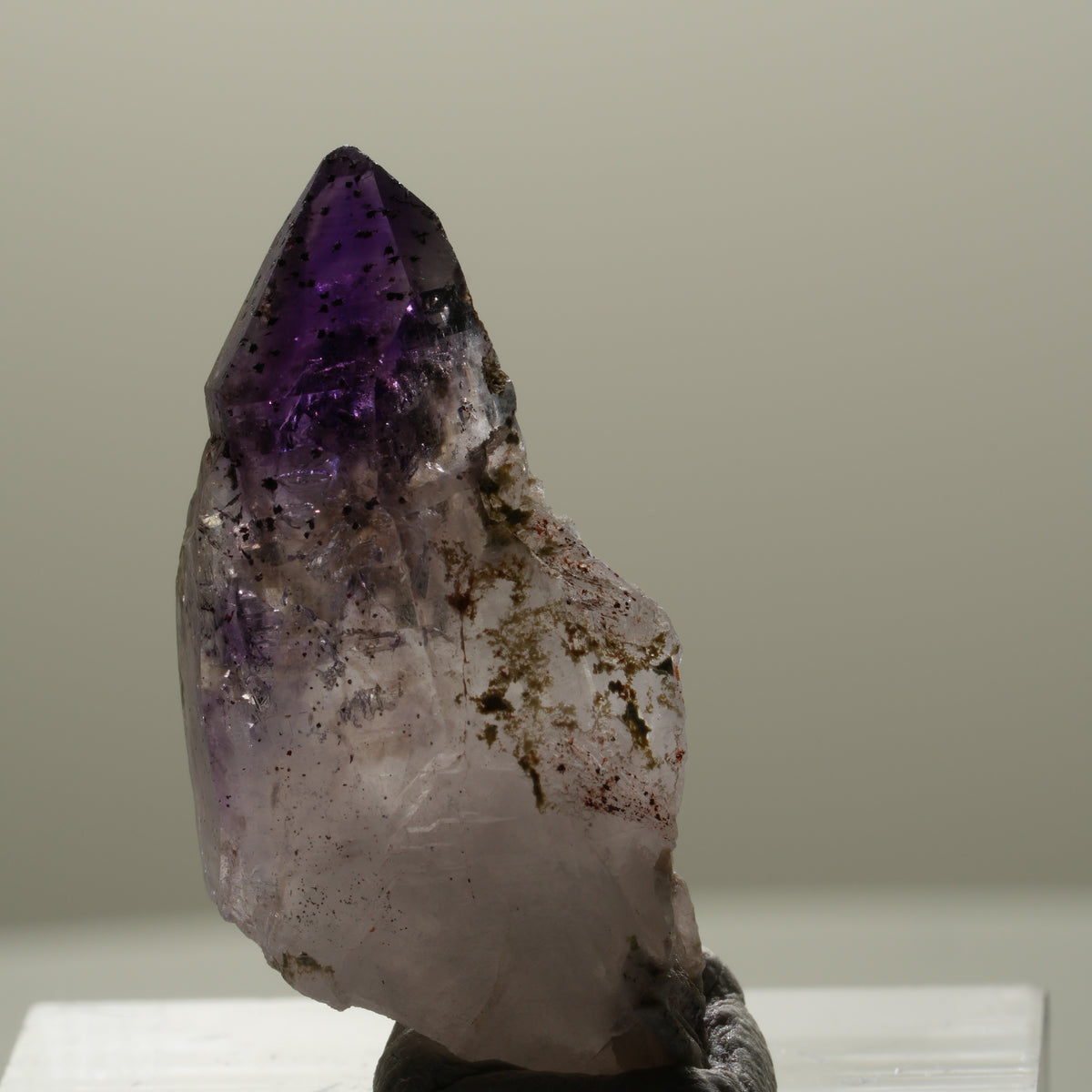 Seltene Phantom Amethyst Skelett Zepter Spitze Brandberg, Namibia 28*15*11mm #14311