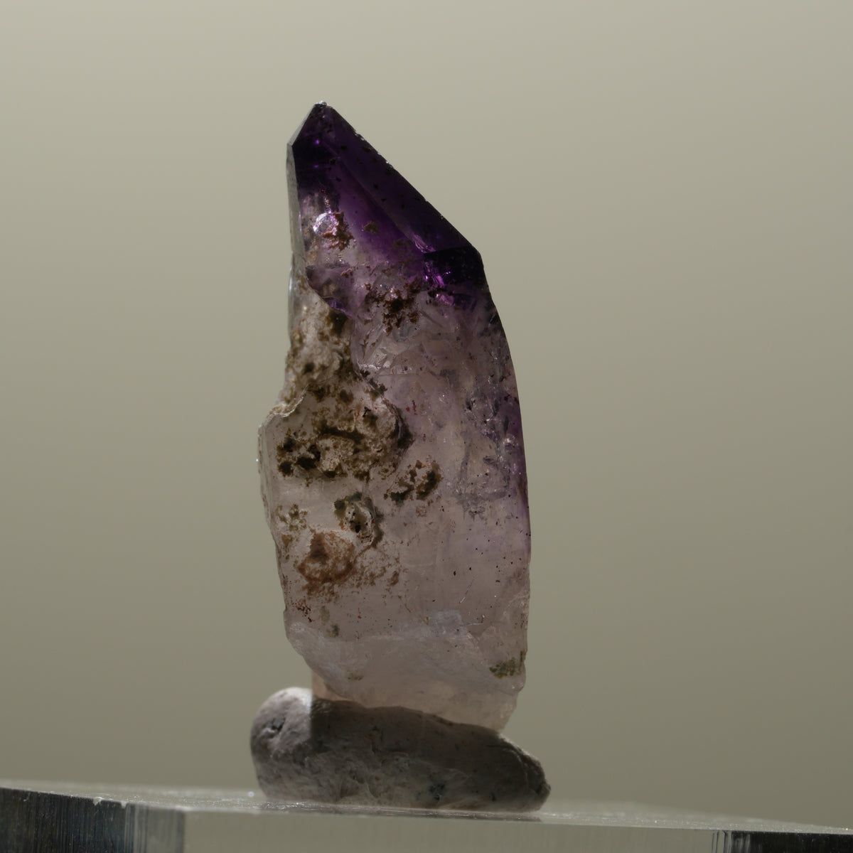 Seltene Phantom Amethyst Skelett Zepter Spitze Brandberg, Namibia 28*15*11mm #14311