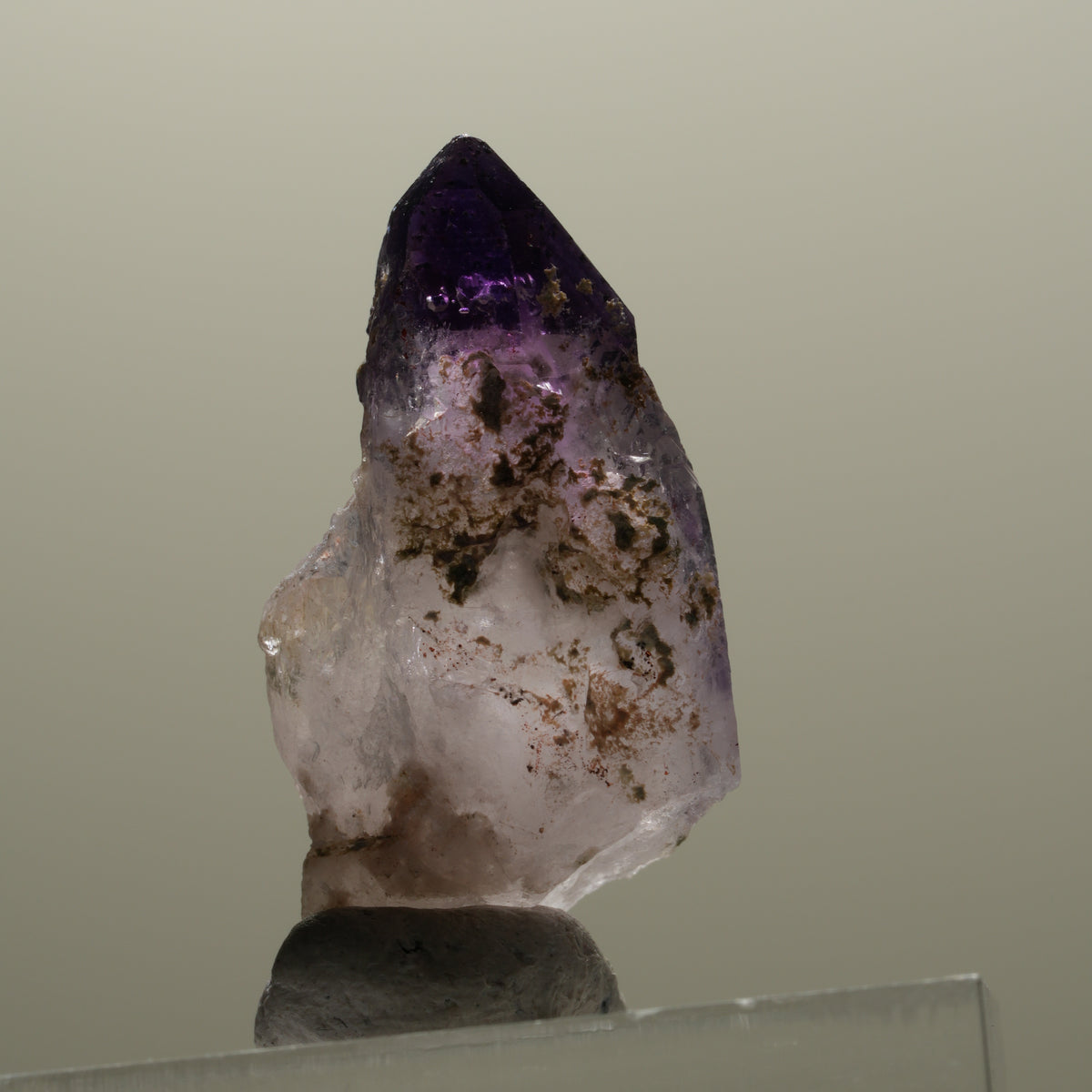 Seltene Phantom Amethyst Skelett Zepter Spitze Brandberg, Namibia 28*15*11mm #14311