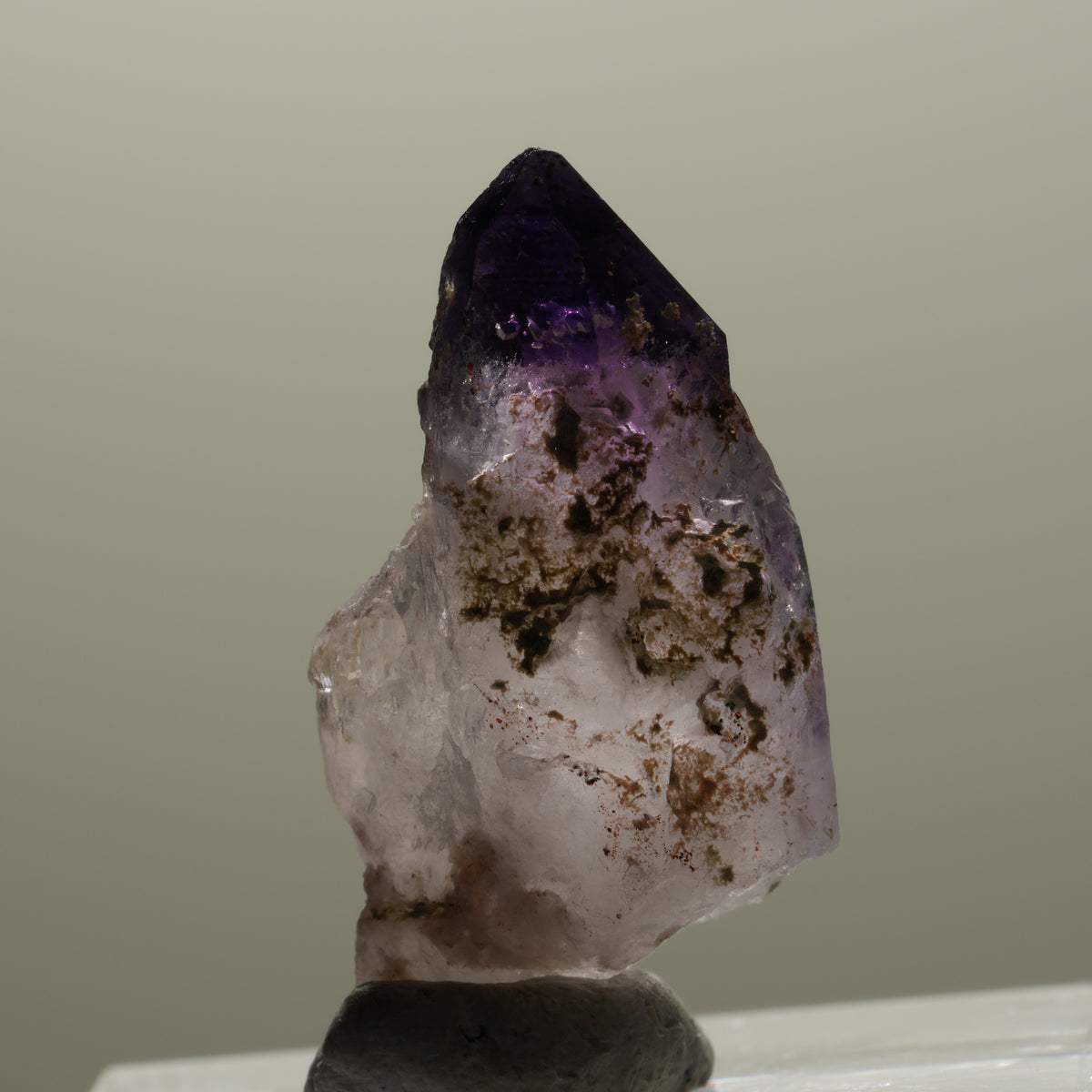 Seltene Phantom Amethyst Skelett Zepter Spitze Brandberg, Namibia 28*15*11mm #14311