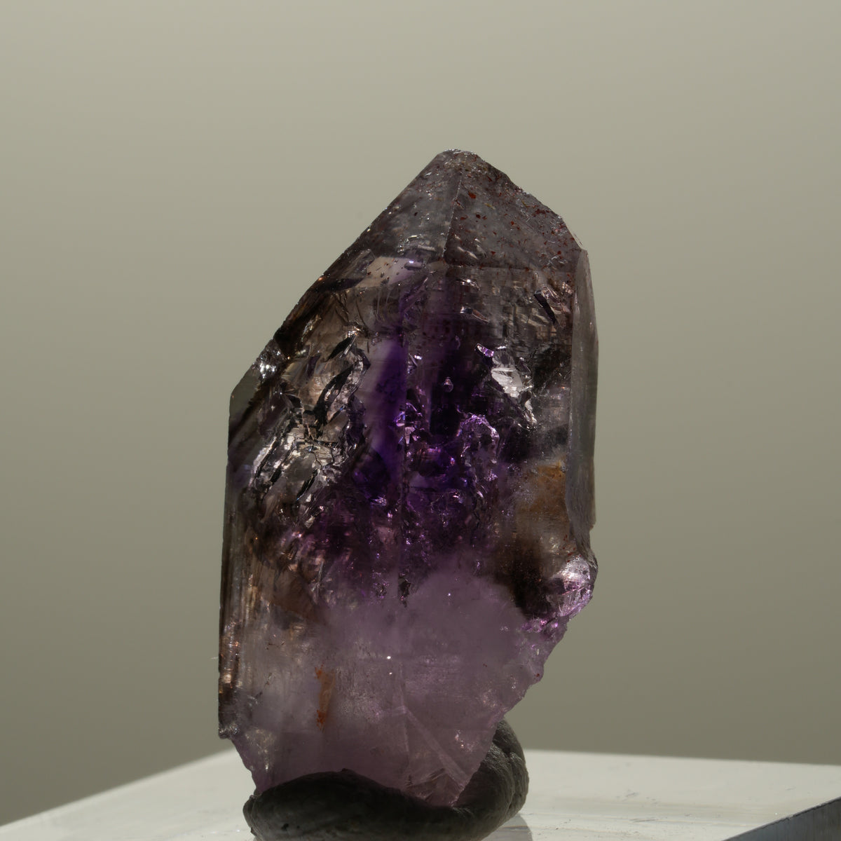 Seltene Skelett Phantom Amethyst Fenster Spitze Brandberg, Namibia 26*16*11mm #14312