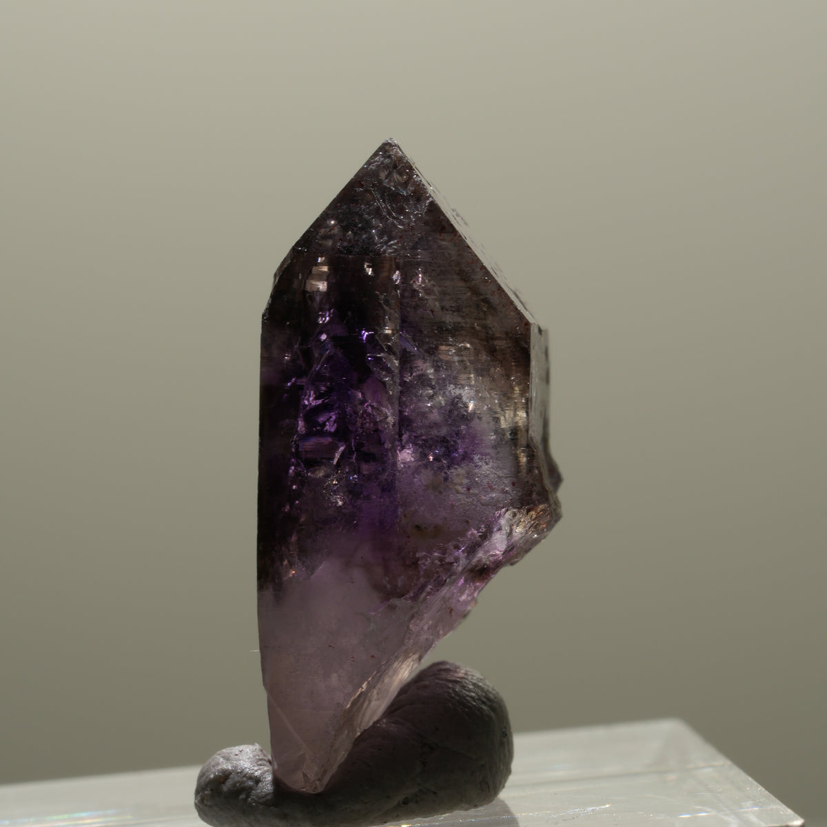 Seltene Skelett Phantom Amethyst Fenster Spitze Brandberg, Namibia 26*16*11mm #14312