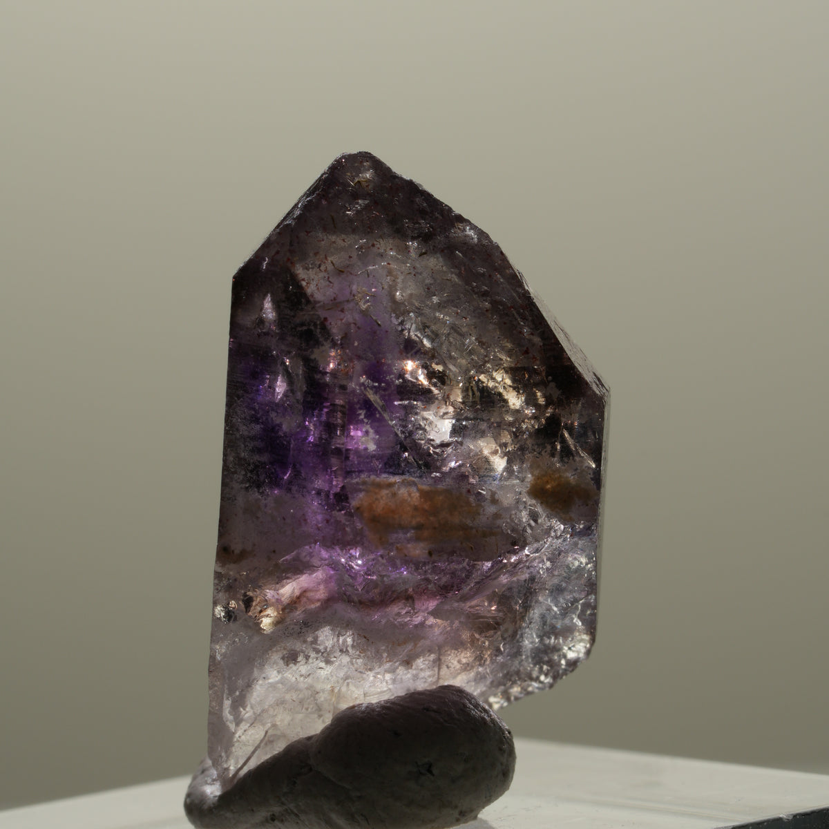 Seltene Skelett Phantom Amethyst Fenster Spitze Brandberg, Namibia 26*16*11mm #14312