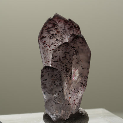 Enhydro Skelett Phantom Amethyst mit Hämatit, 1x Blase Brandberg, Namibia 27*11*15mm #14313