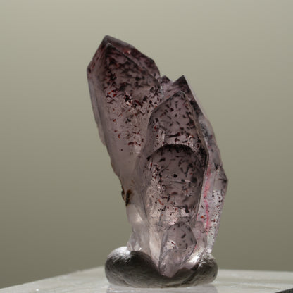 Enhydro Skelett Phantom Amethyst mit Hämatit, 1x Blase Brandberg, Namibia 27*11*15mm #14313