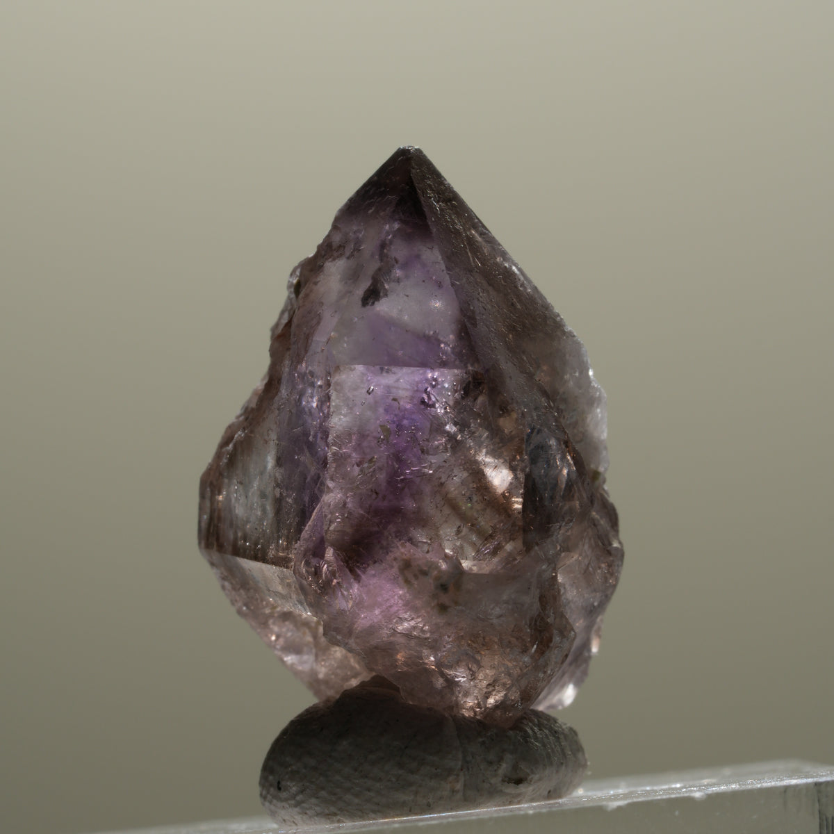 Seltene Phantom Amethyst Skelett Zepter Spitze Brandberg, Namibia 25*18*16mm #14314