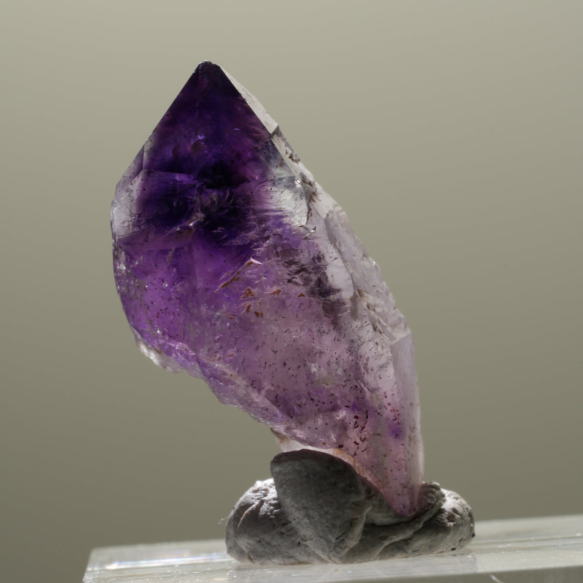 Seltene Skelett Phantom Amethyst Spitze Brandberg, Namibia 28*15*14mm #14316