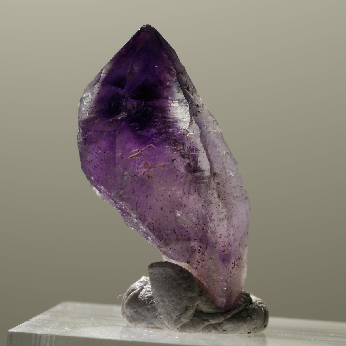 Seltene Skelett Phantom Amethyst Spitze Brandberg, Namibia 28*15*14mm #14316