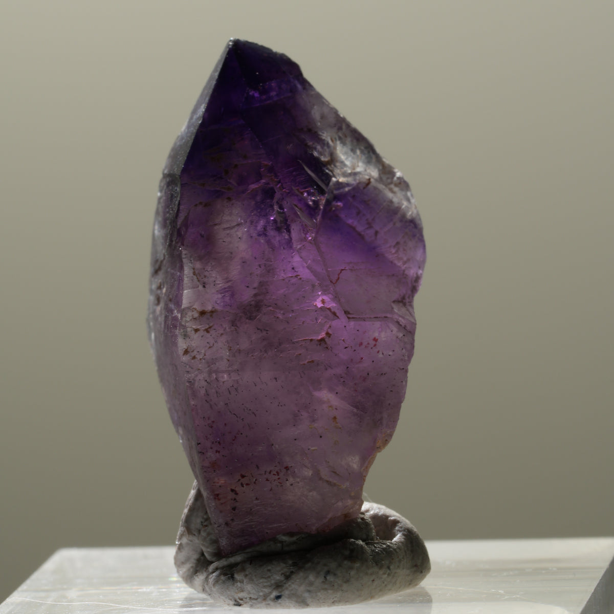 Seltene Skelett Phantom Amethyst Spitze Brandberg, Namibia 28*15*14mm #14316