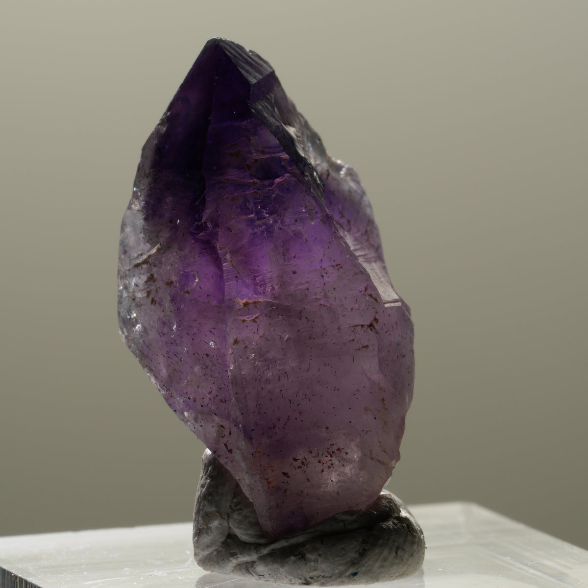 Seltene Skelett Phantom Amethyst Spitze Brandberg, Namibia 28*15*14mm #14316
