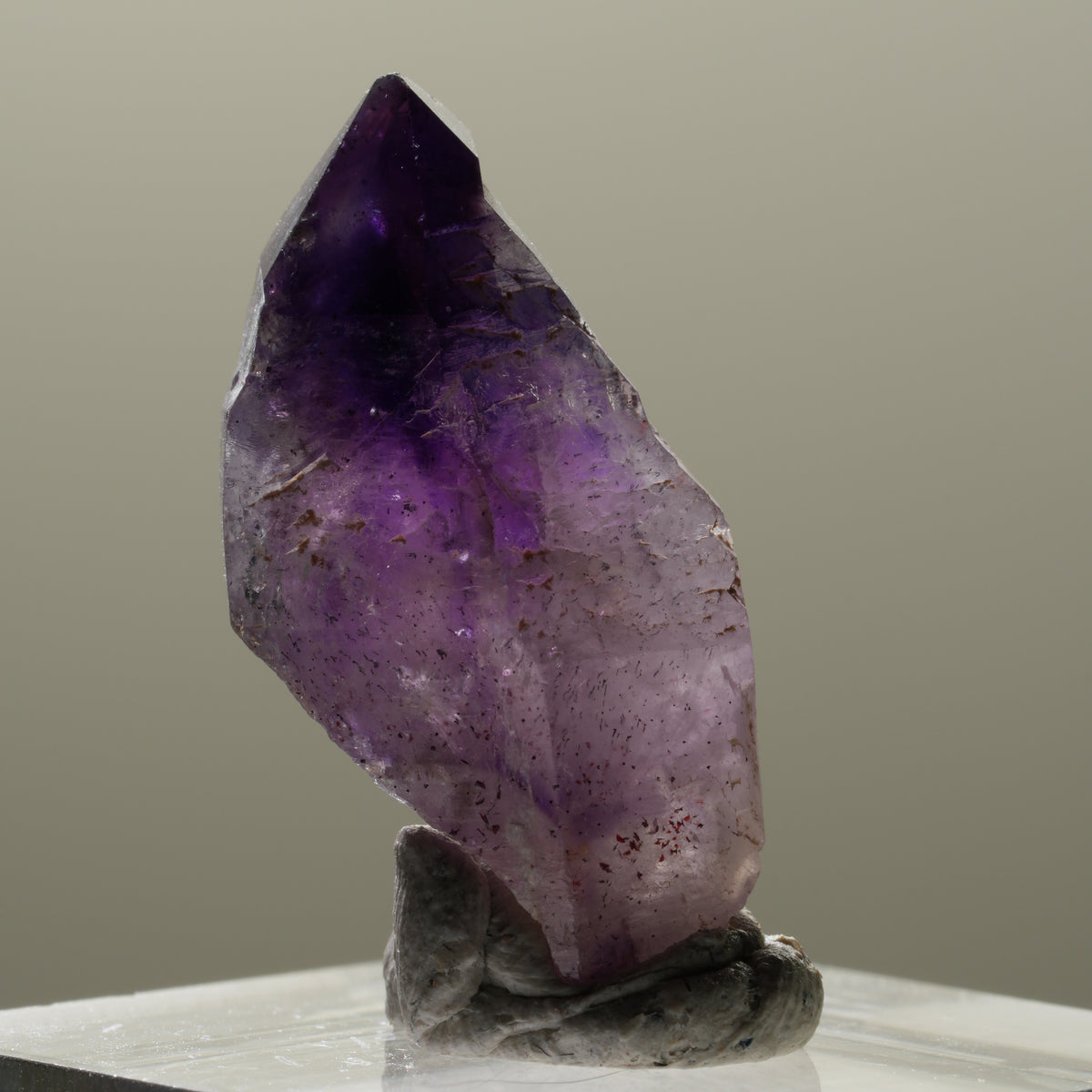 Seltene Skelett Phantom Amethyst Spitze Brandberg, Namibia 28*15*14mm #14316