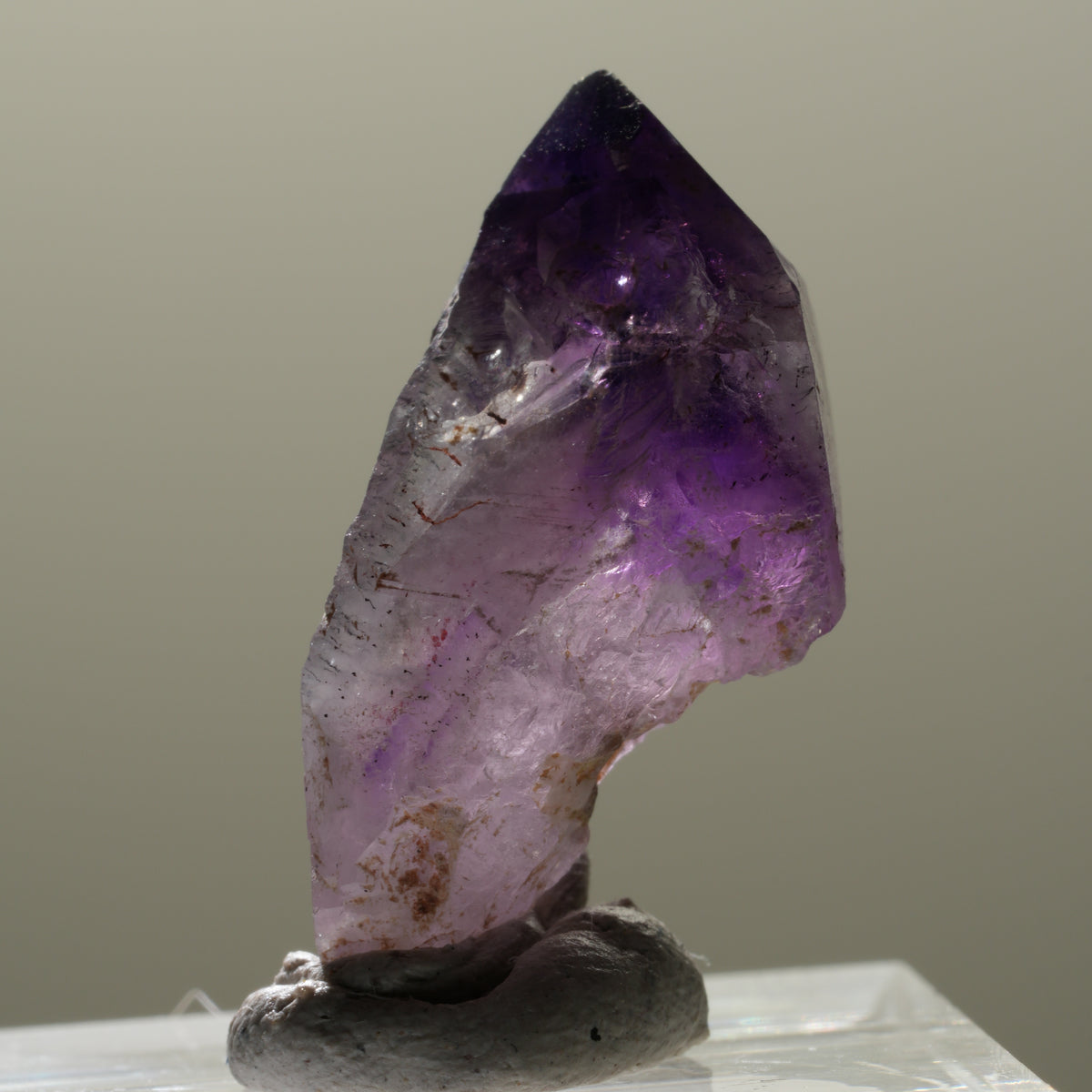 Seltene Skelett Phantom Amethyst Spitze Brandberg, Namibia 28*15*14mm #14316