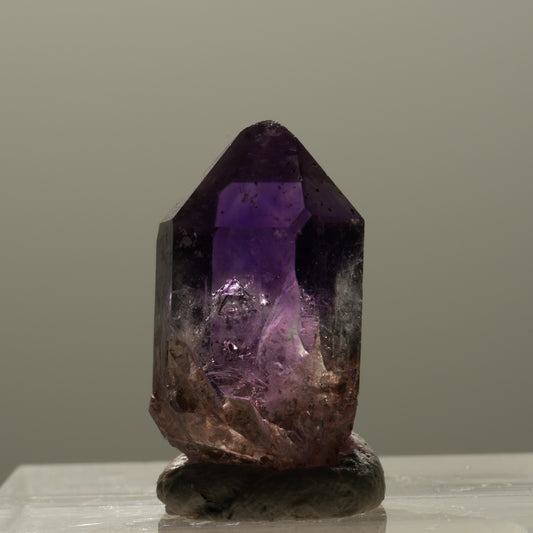 Seltene Phantom Amethyst Zepter Spitze Brandberg, Namibia 20*11*11mm #14318