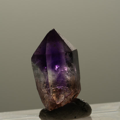 Seltene Phantom Amethyst Zepter Spitze Brandberg, Namibia 20*11*11mm #14318
