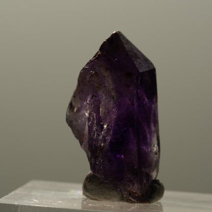 Seltene Phantom Skelett Amethyst mit Eisen Spitze Brandberg, Namibia 22*16*12mm #14319