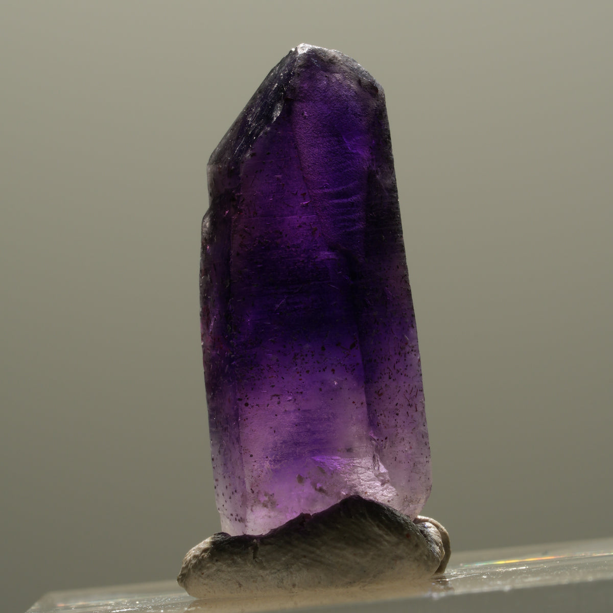 Enhydro Skelett Phantom Amethyst Spitze, 1x Blase Brandberg, Namibia 25*10*7mm #14323