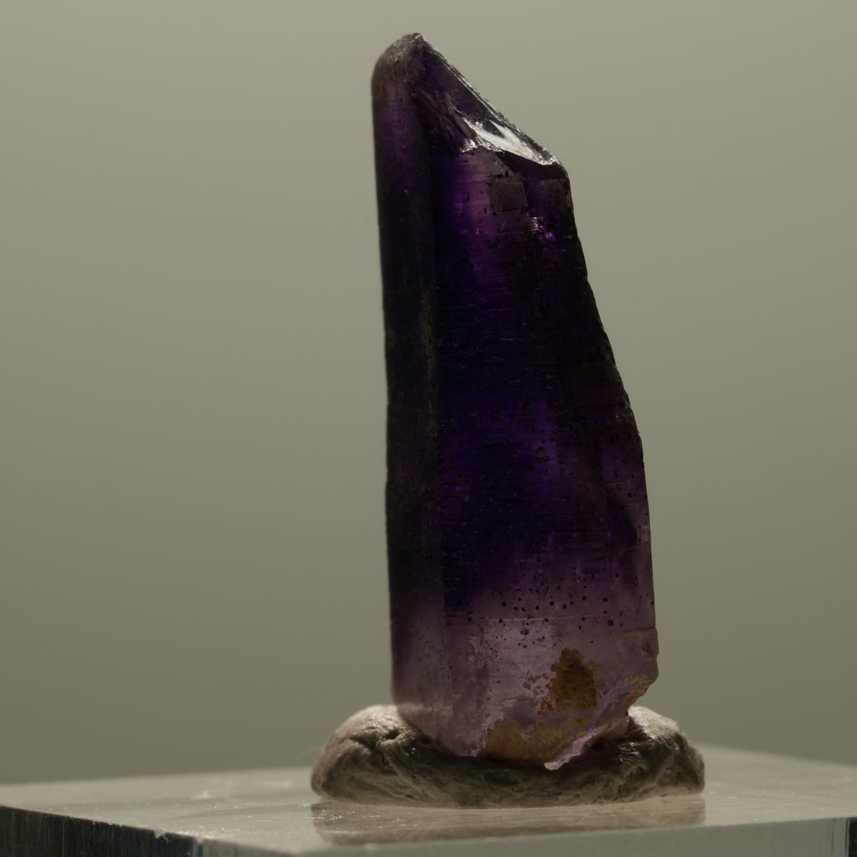 Enhydro Skelett Phantom Amethyst Spitze, 1x Blase Brandberg, Namibia 25*12*7mm #14324