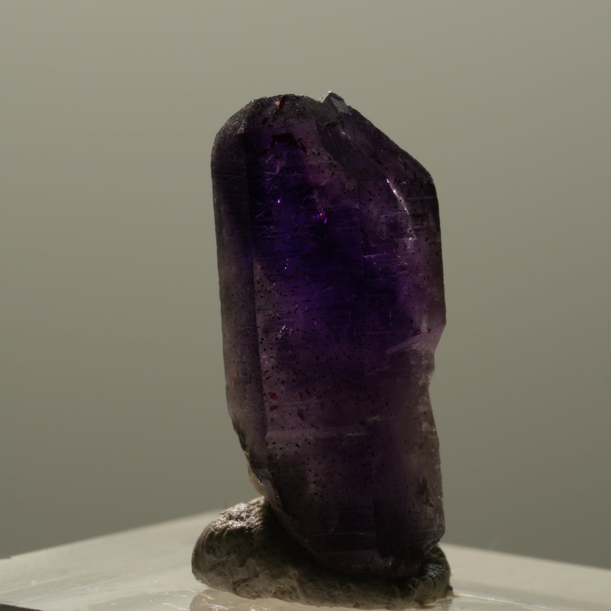 Seltene Phantom Amethyst Skelett Zepter Spitze Brandberg, Namibia 23*11*9mm #14325