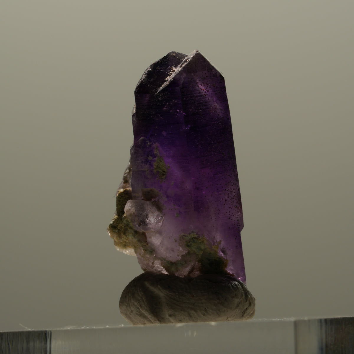 Seltene Phantom Amethyst Skelett Zepter Spitze Brandberg, Namibia 23*11*9mm #14325