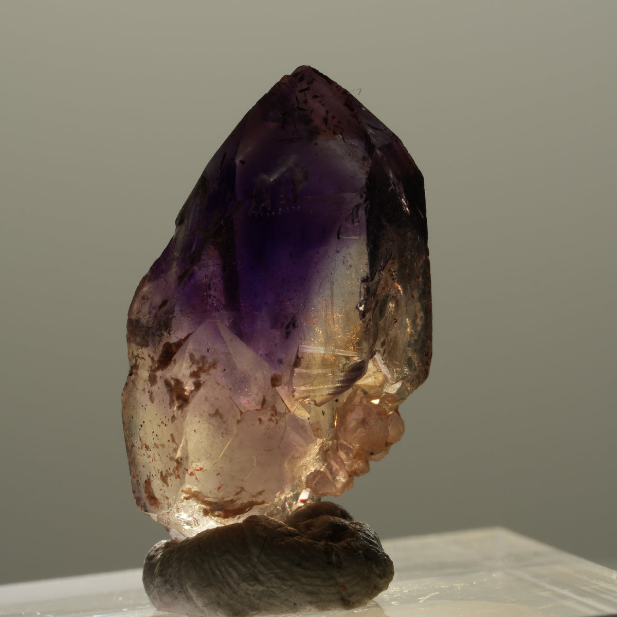 Skelett Phantom Amethyst Doppelender Spitzen Brandberg, Namibia 24*14*11mm #14326