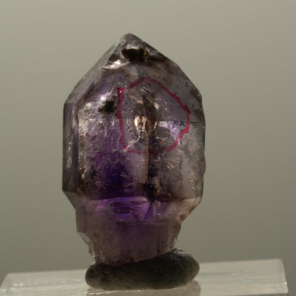 Enhydro Skelett Phantom Amethyst Zepter Spitze, 1x Blase Brandberg, Namibia 26*15*11mm #14328