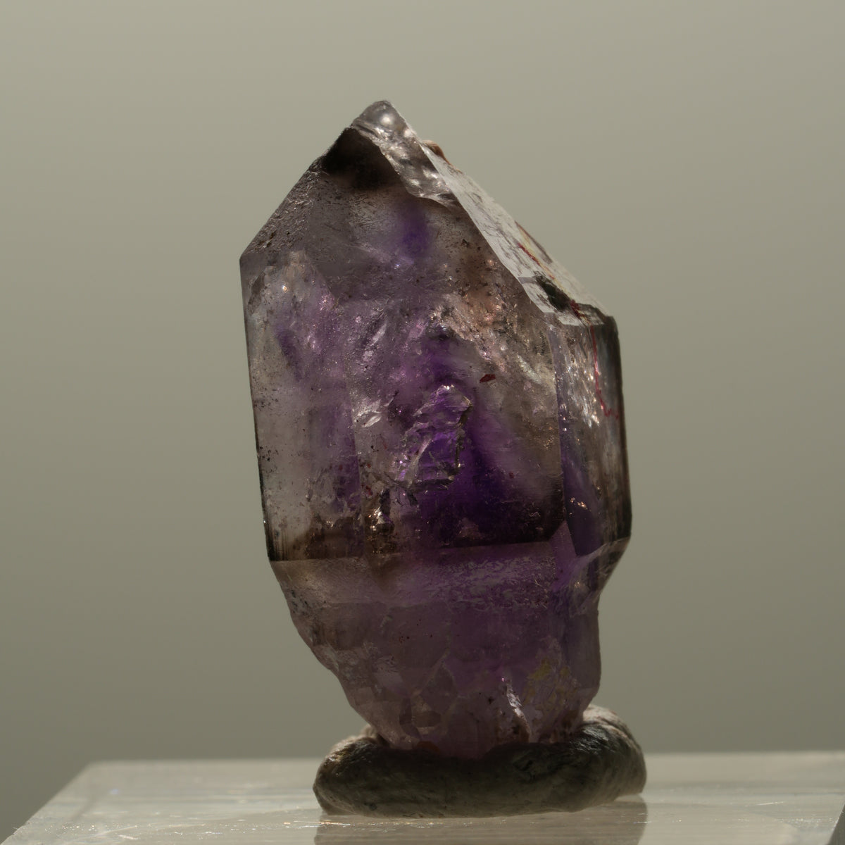 Enhydro Skelett Phantom Amethyst Zepter Spitze, 1x Blase Brandberg, Namibia 26*15*11mm #14328