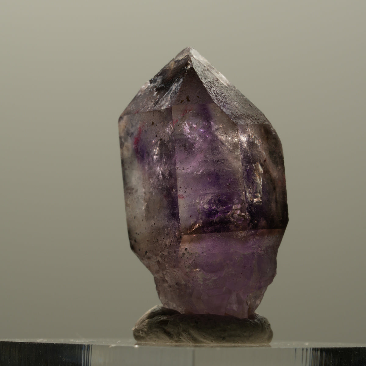 Enhydro Skelett Phantom Amethyst Zepter Spitze, 1x Blase Brandberg, Namibia 26*15*11mm #14328