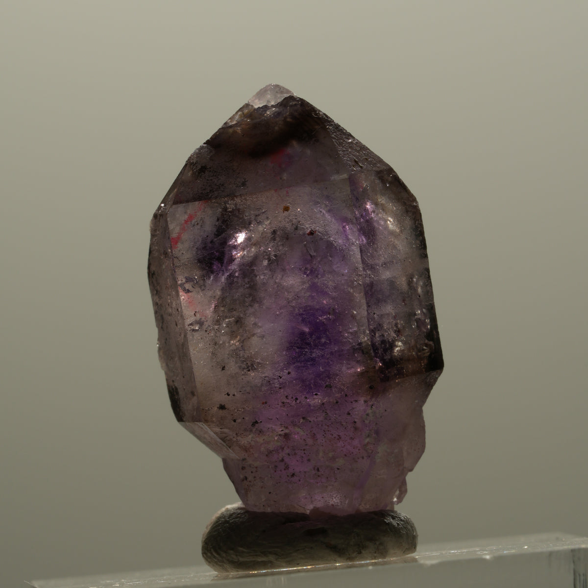 Enhydro Skelett Phantom Amethyst Zepter Spitze, 1x Blase Brandberg, Namibia 26*15*11mm #14328