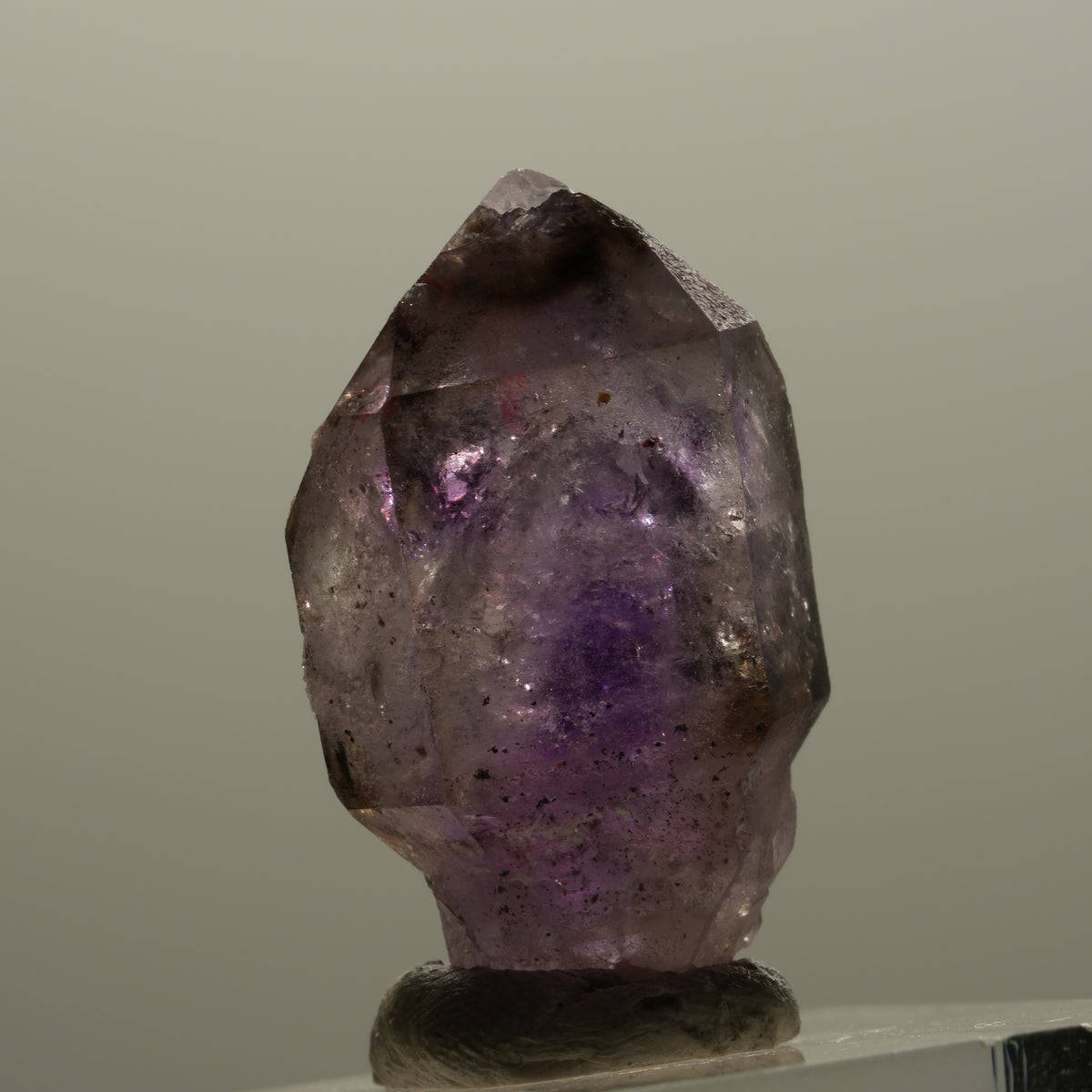 Enhydro Skelett Phantom Amethyst Zepter Spitze, 1x Blase Brandberg, Namibia 26*15*11mm #14328