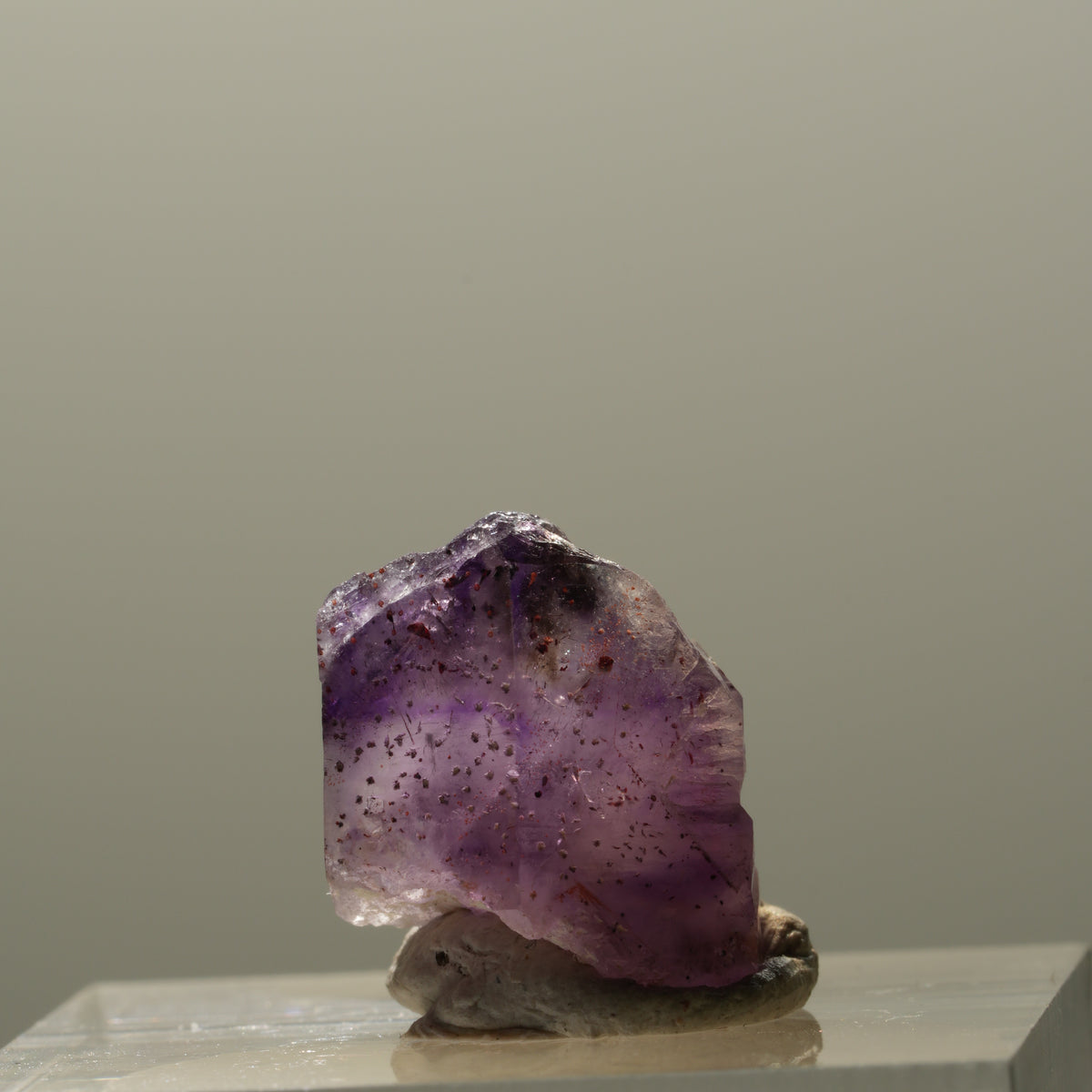 Seltene Skelett Phantom Amethyst Spitze Brandberg, Namibia 14*13*12mm #14329